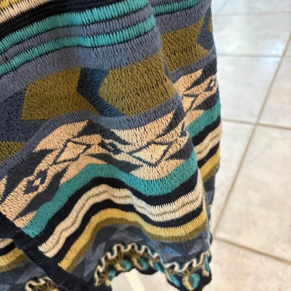 Biya Johnny Was Nimue Embroidered Hooded Boho Duster Cardigan Coat Jacket Size S - Picture 10 of 14